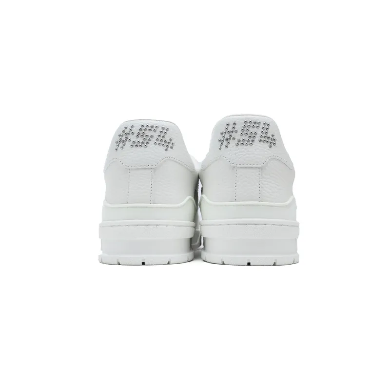 Louis Vuitton LV Trainer Sneaker White Rivets 1ADDC0