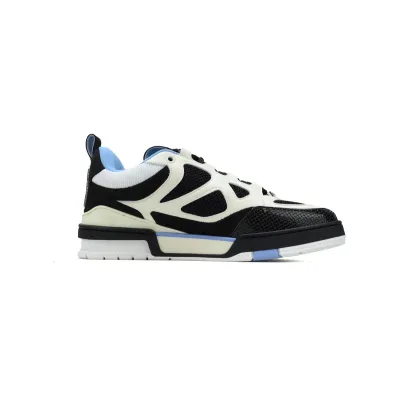 Louis Vuitton Skate Sneaker Black White Light Blue 02