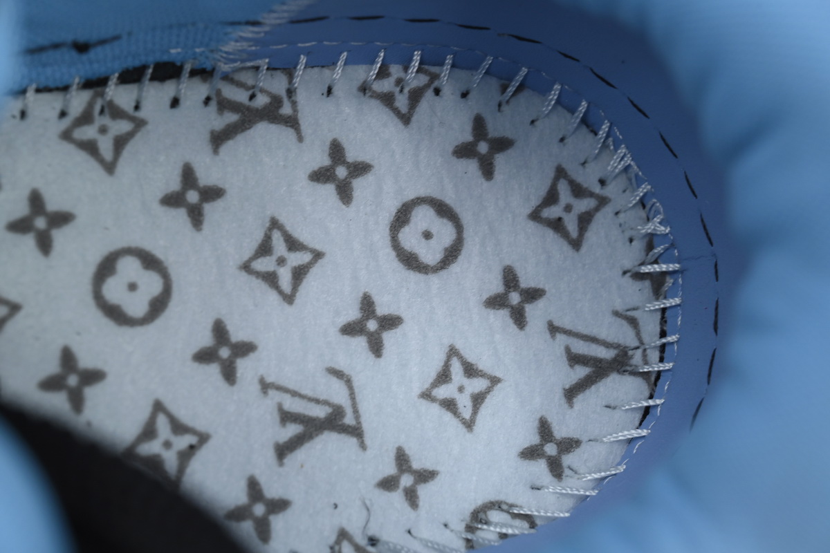 Louis Vuitton Skate Sneaker Black White Light Blue