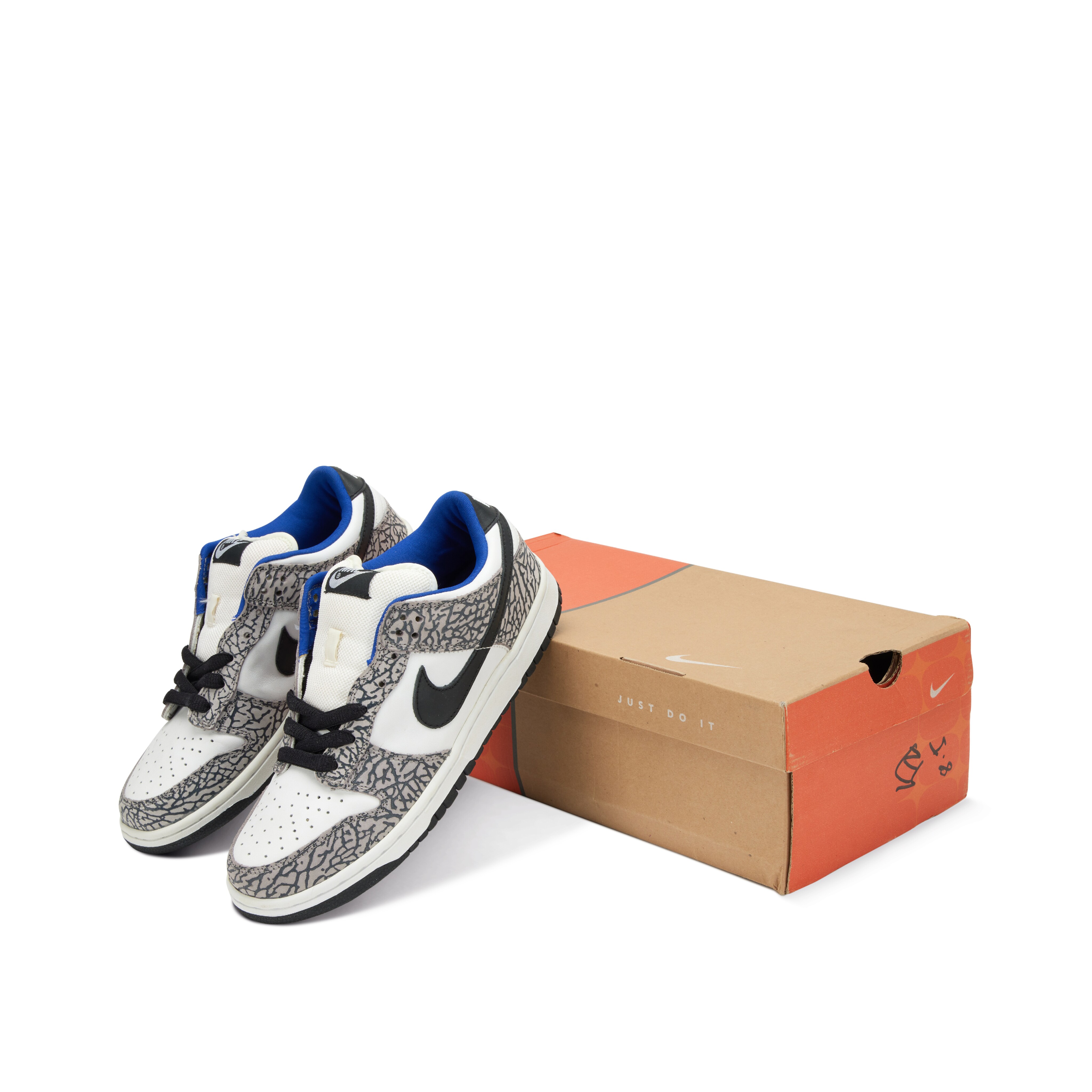 LJR Batch Nike SB Dunk Low Supreme White Cement 304292-001