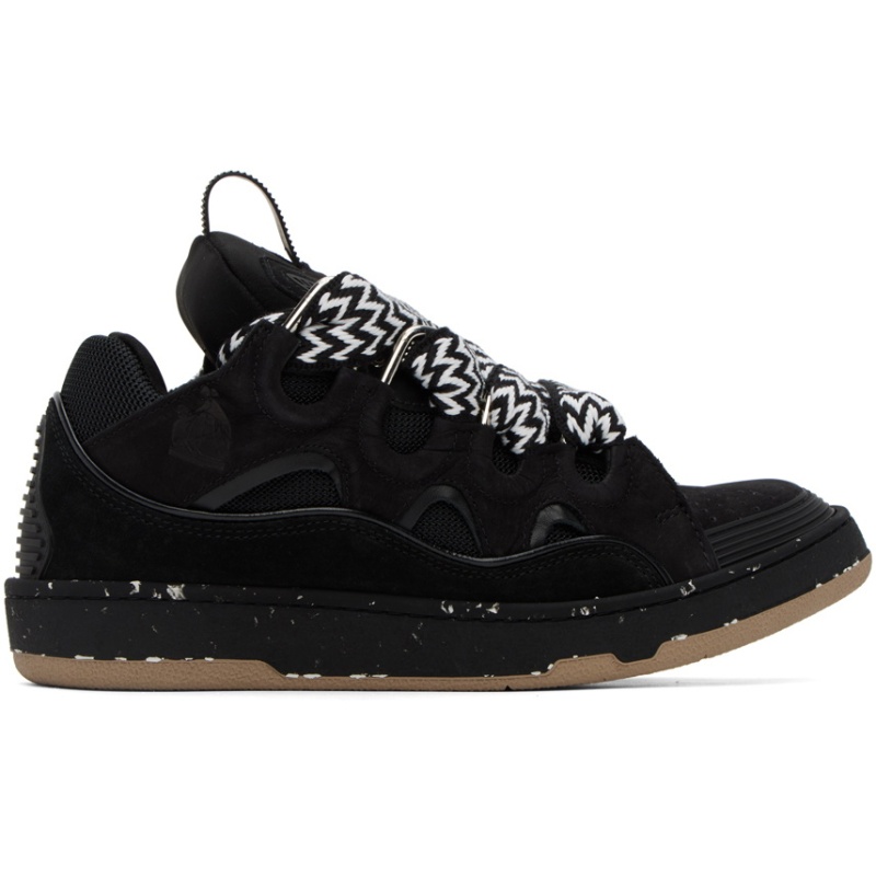 Lanvin Curb Sneaker Black Brown PB250310
