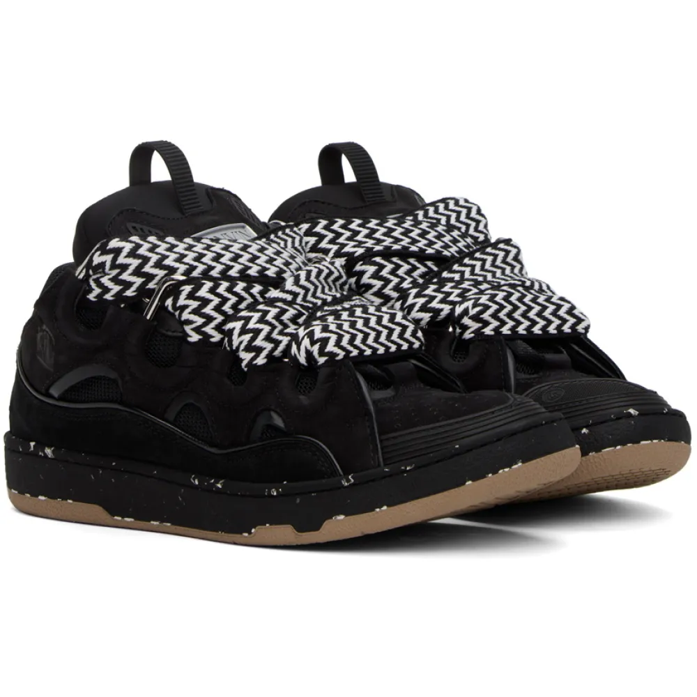 Lanvin Curb Sneaker Black Brown PB250310