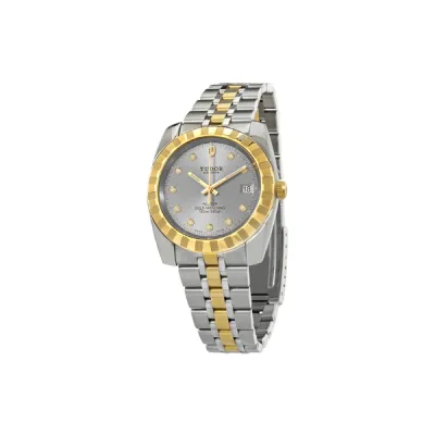 Tudor Classic Quartz Diamond Silver Dial Unisex Watch M21013-0012 01
