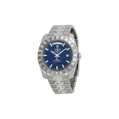 Tudor Date and Day Classic Automatic Blue Dial Stainless Steel Men's Watch 23010-BLSS 01