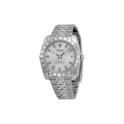 Tudor Date Classic Automatic Silver Dial Stainless Steel Men's Watch 21010-SVSSS 01