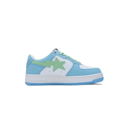 A Bathing Ape Bape Sta Blue-green leather 1H70-191-005 02