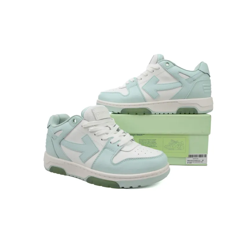 PK God Batch OFF-WHITE Out Of Office OOO Low Tops  Light Green White OWIA259F 22LEA00 10151