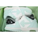 PK God Batch OFF-WHITE Out Of Office OOO Low Tops  Light Green White OWIA259F 22LEA00 10151