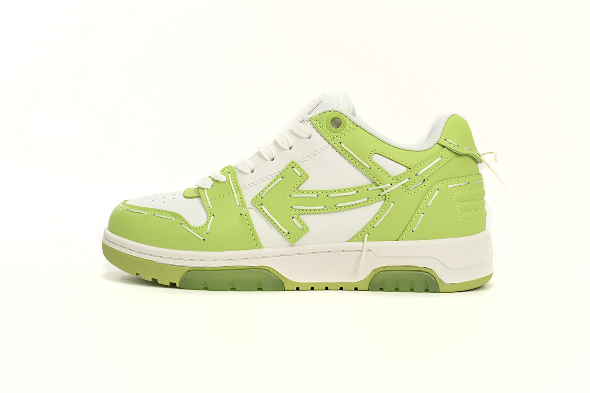PK God Batch OFF-WHITE Out Of Office OOO Low Tops Green And White Limit OMIA189S 23LEA111 1111