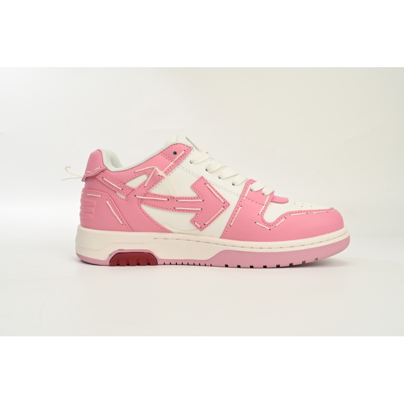 PK God Batch OFF-WHITE Out Of Office OOO Low Tops Pink And White Limit OMIA189S 23LEA333 3333