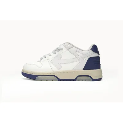 PK God Batch OFF-WHITE Out Of Office OOO Low Tops White and Blue Tail OMIA189F 23LEA005 0546 01