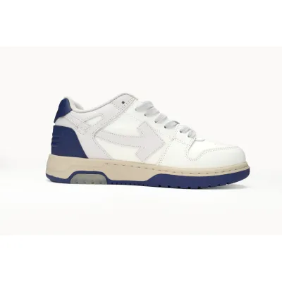 PK God Batch OFF-WHITE Out Of Office OOO Low Tops White and Blue Tail OMIA189F 23LEA005 0546 02
