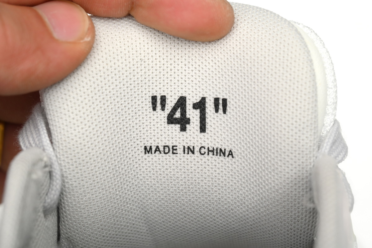 PK God Batch OFF-WHITE Out Of Office OOO Low Tops White and Blue Tail OMIA189F 23LEA005 0546