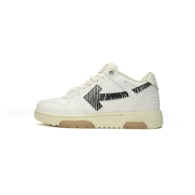PK God Batch OFF-WHITE Out Of Office OOO Low Tops White Black Hook OMIA189S 21LEA003 0110 01