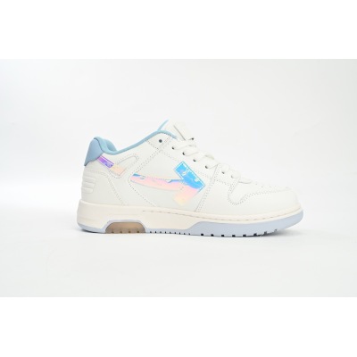 PK God Batch OFF-WHITE Out Of Office OOO Low Tops White Blue Discoloration OMIA189S 21LEA0030 0180 02