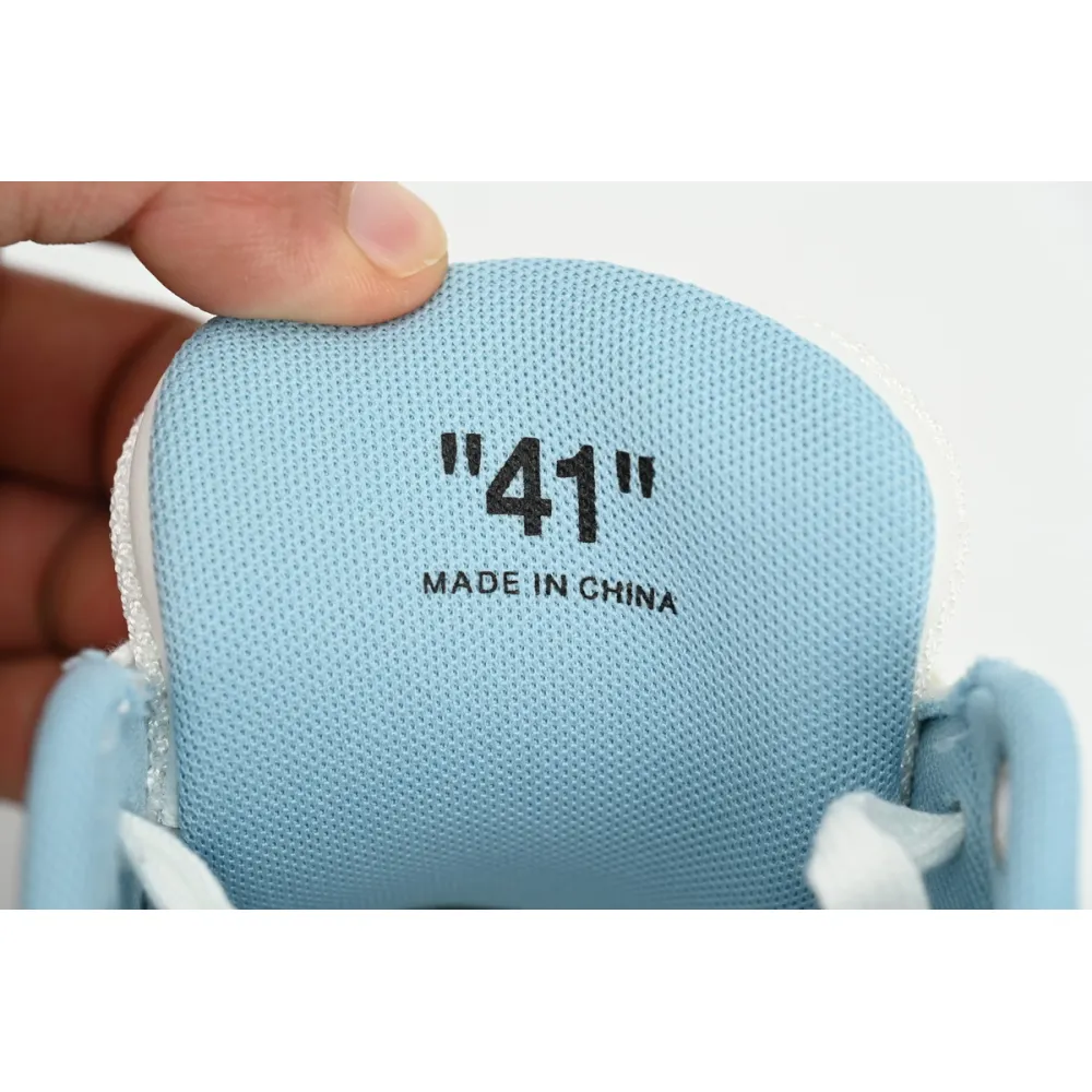 PK God Batch OFF-WHITE Out Of Office OOO Low Tops White Blue Discoloration OMIA189S 21LEA0030 0180