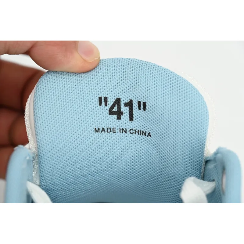 PK God Batch OFF-WHITE Out Of Office OOO Low Tops White Blue Discoloration OMIA189S 21LEA0030 0180