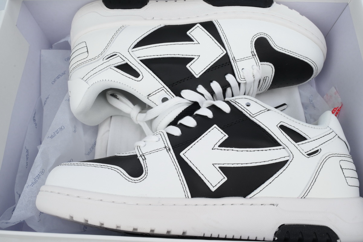 PK God Batch OFF-WHITE Out Of Office OOO Low Tops White Gray Black OMIA189S 24LEA004 1001