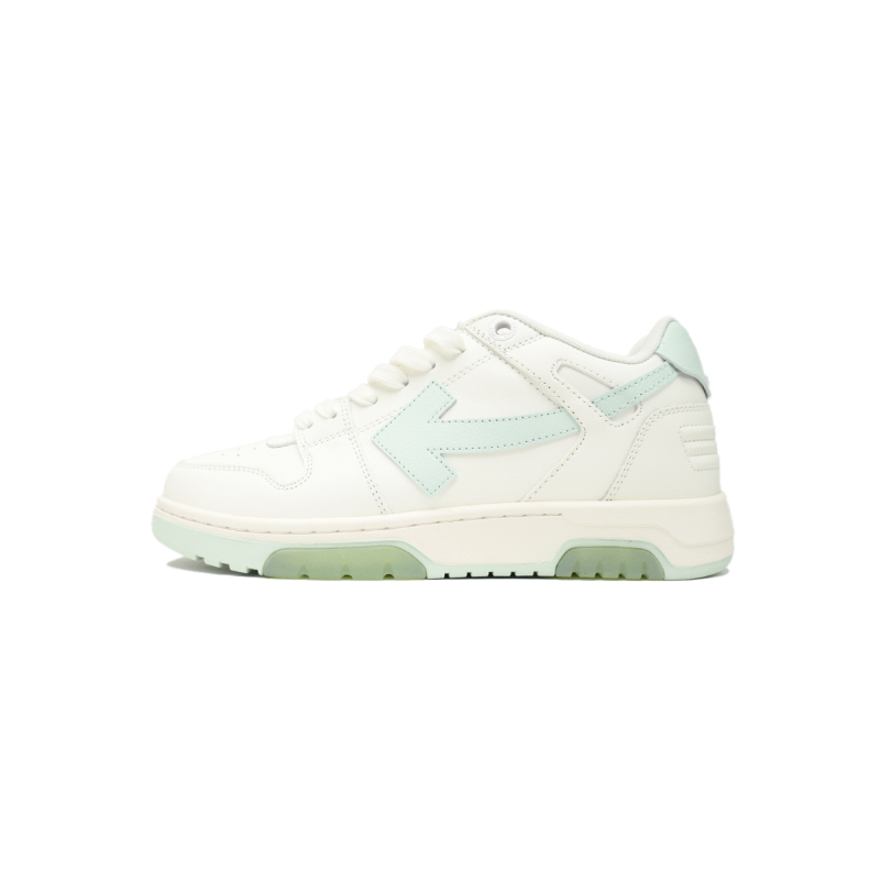 PK God Batch OFF-WHITE Out Of Office OOO Low Tops White Light Green OMIA89C 99LEA004 0151