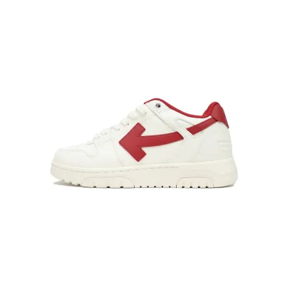PK God Batch OFF-WHITE Out Of Office OOO Low Tops White Red OMIA189G 23LEA007 0125 01