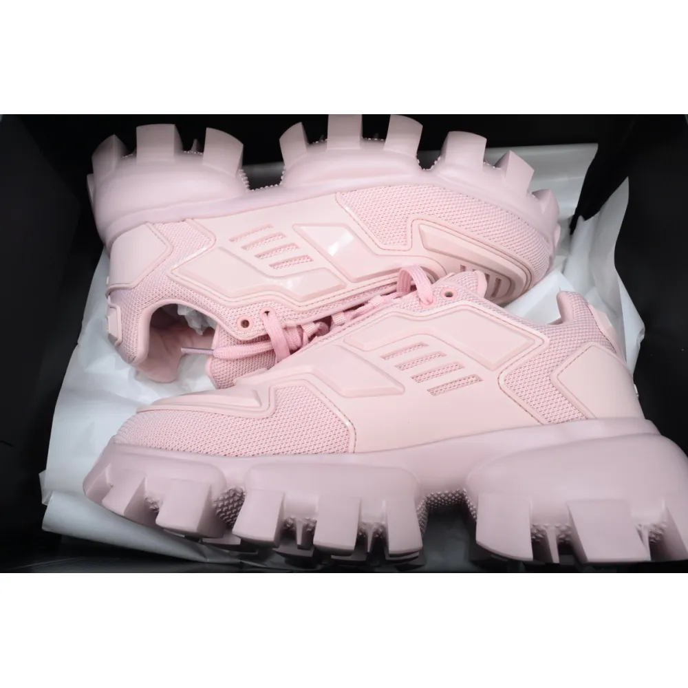 Prada Cloudbust Thunder Technical Fabric Sneakers Pink