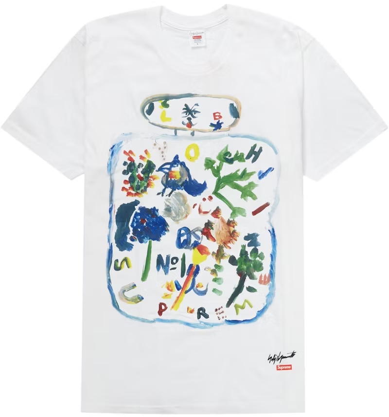 Supreme Yohji Yamamoto Paint Tee White