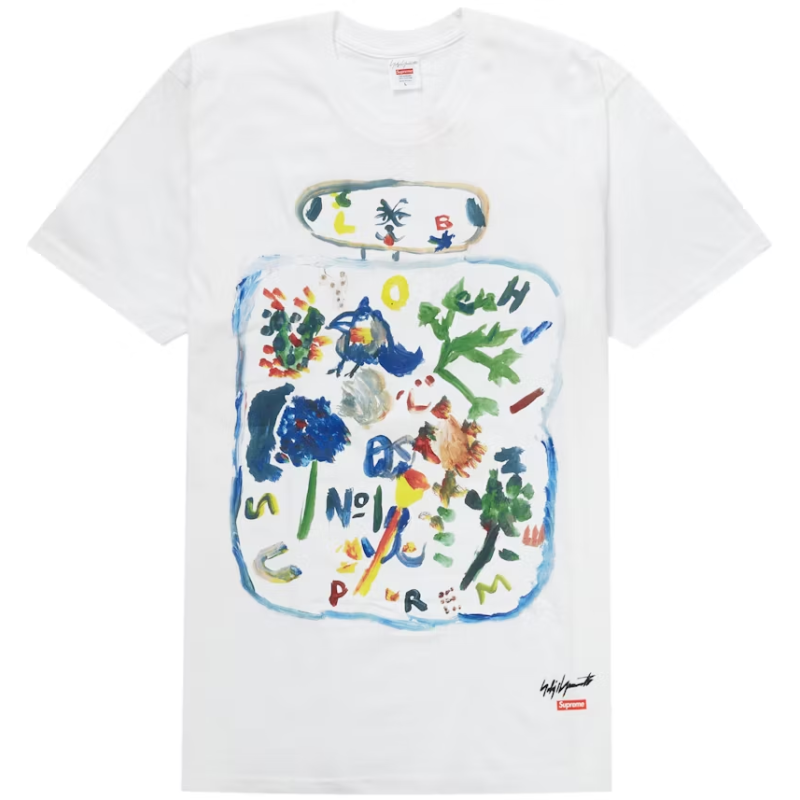 Supreme Yohji Yamamoto Paint Tee White