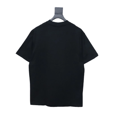 Balenciaga 24SS Graffiti Small Letters Printed T-shirt Black 02