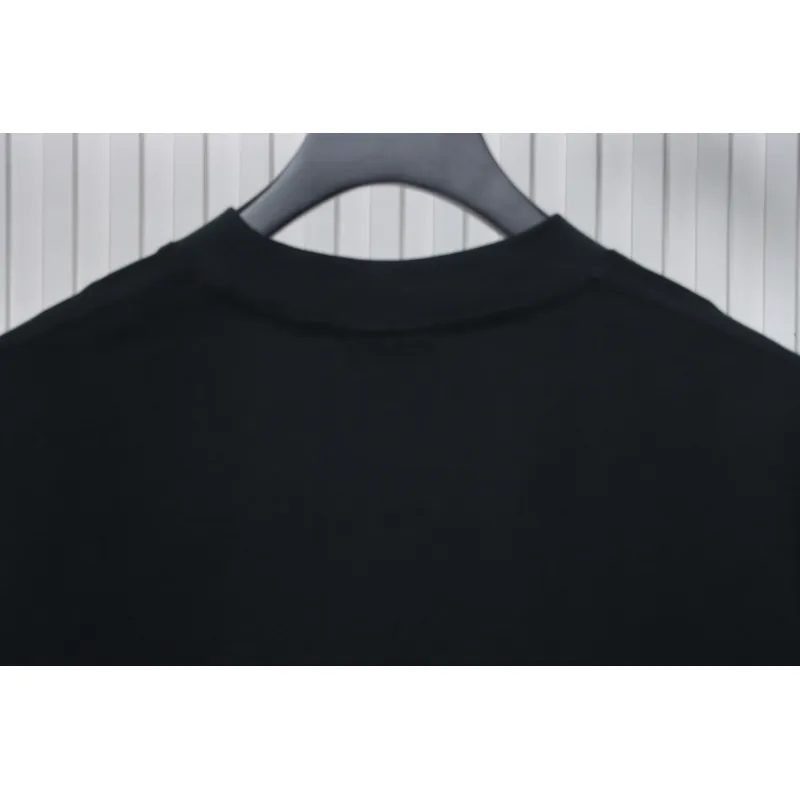 Balenciaga 24SS Graffiti Small Letters Printed T-shirt Black