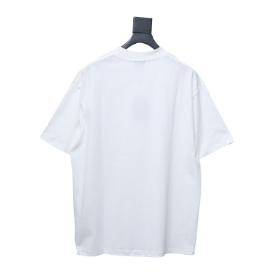 Balenciaga 24SS Graffiti Small Letters Printed T-shirt White 02