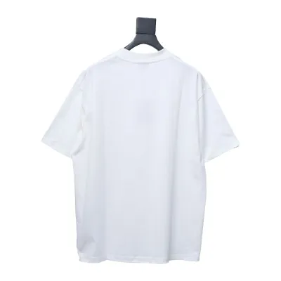 Balenciaga 24SS Graffiti Small Letters Printed T-shirt White 02