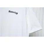 Balenciaga 24SS Graffiti Small Letters Printed T-shirt White