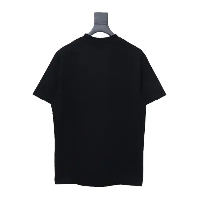Balenciaga 24ss R Logo Printed T-shirt Black 02