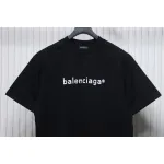 Balenciaga 24ss R Logo Printed T-shirt Black