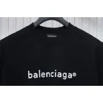 Balenciaga 24ss R Logo Printed T-shirt Black