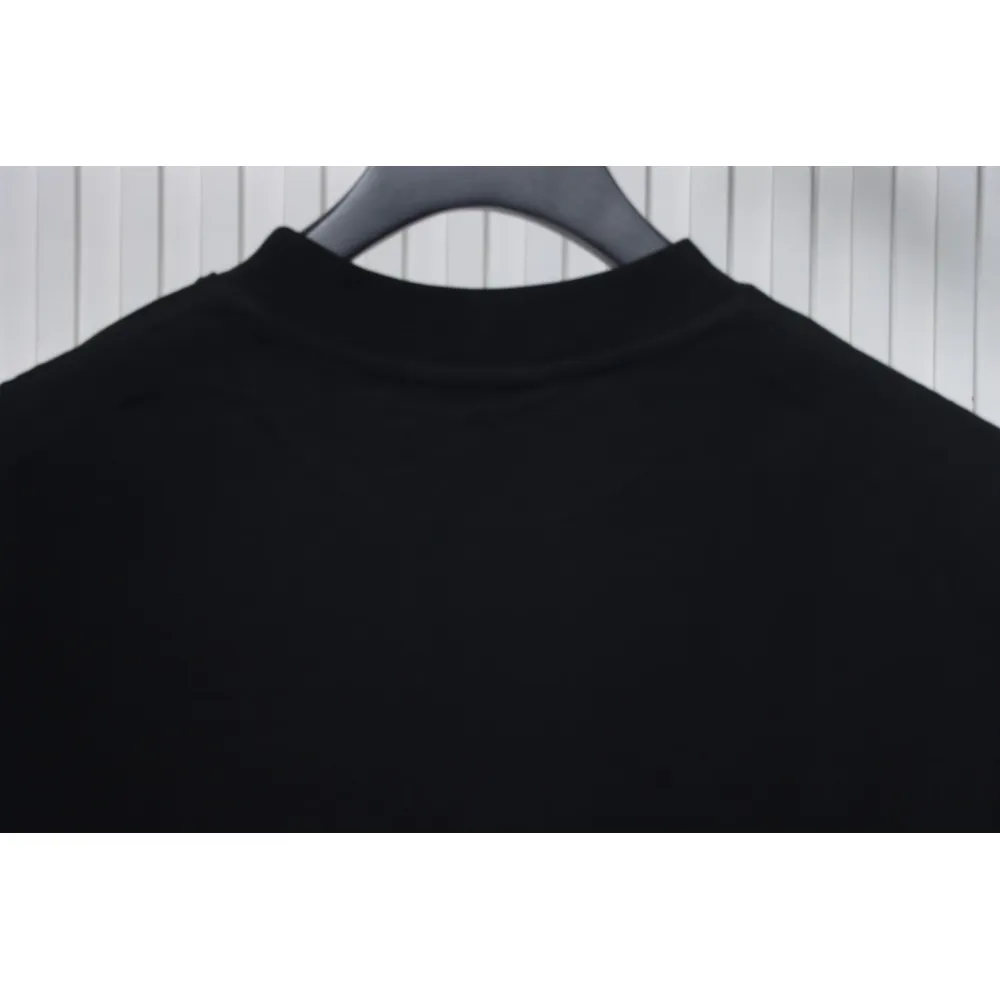 Balenciaga 24ss R Logo Printed T-shirt Black