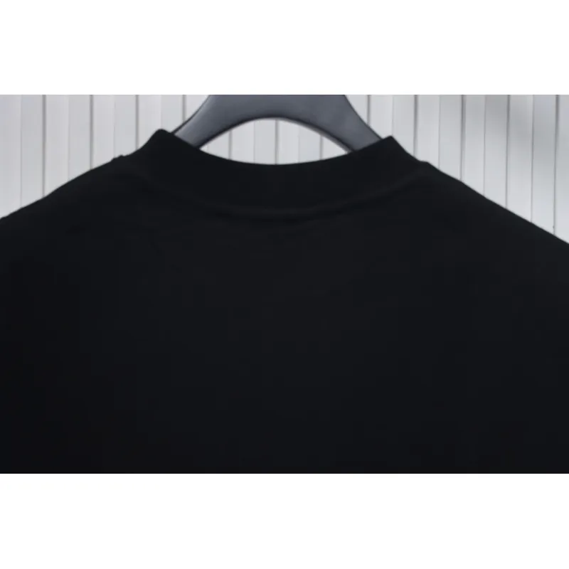 Balenciaga 24ss R Logo Printed T-shirt Black