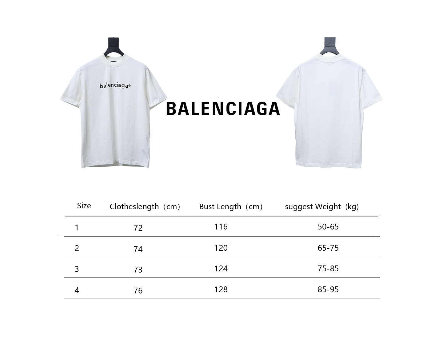 Balenciaga 24ss R Logo Printed T-shirt White
