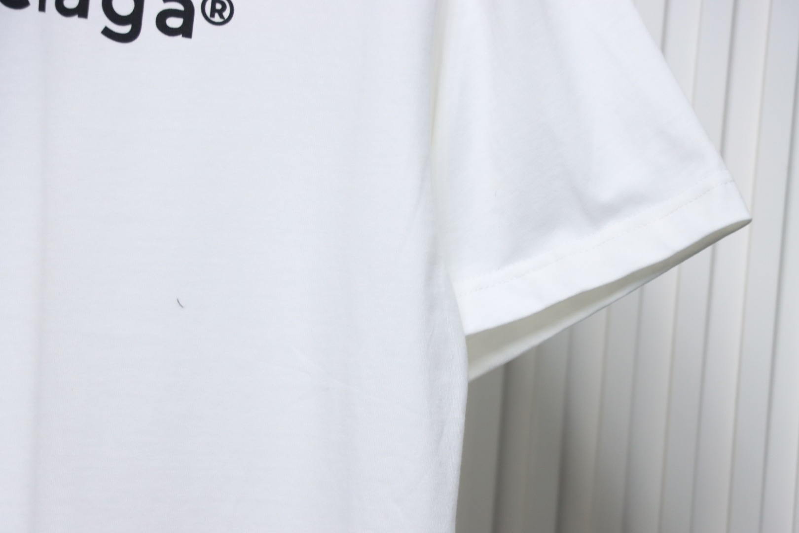 Balenciaga 24ss R Logo Printed T-shirt White