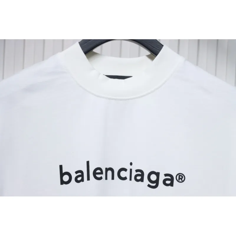 Balenciaga 24ss R Logo Printed T-shirt White
