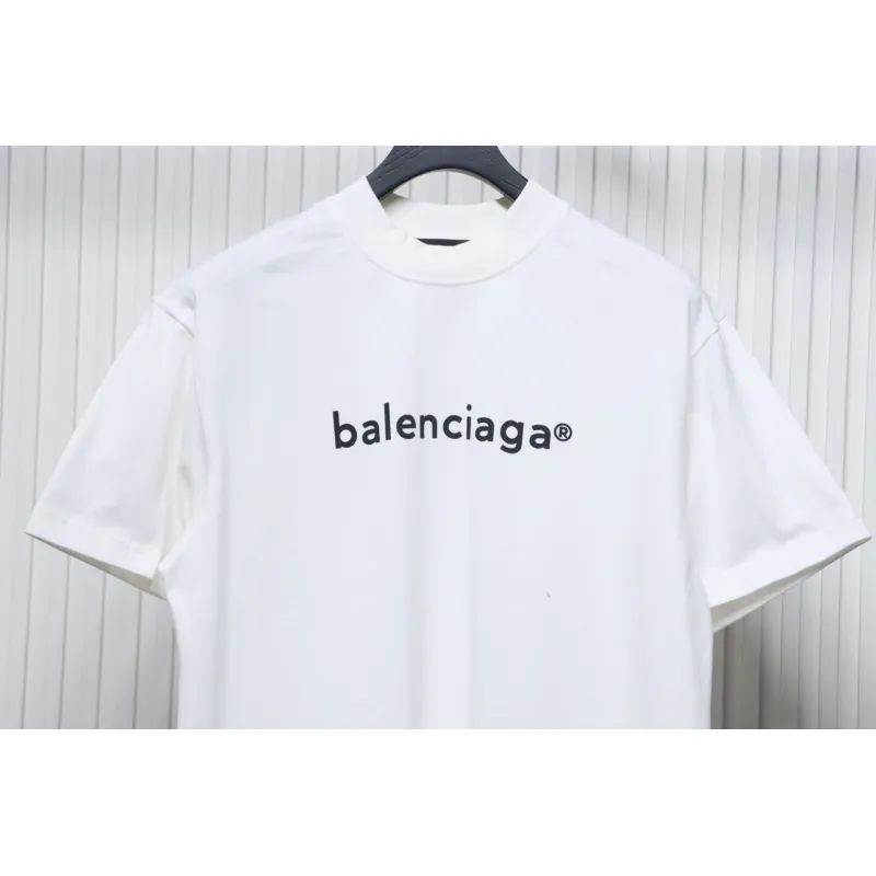 Balenciaga 24ss R Logo Printed T-shirt White