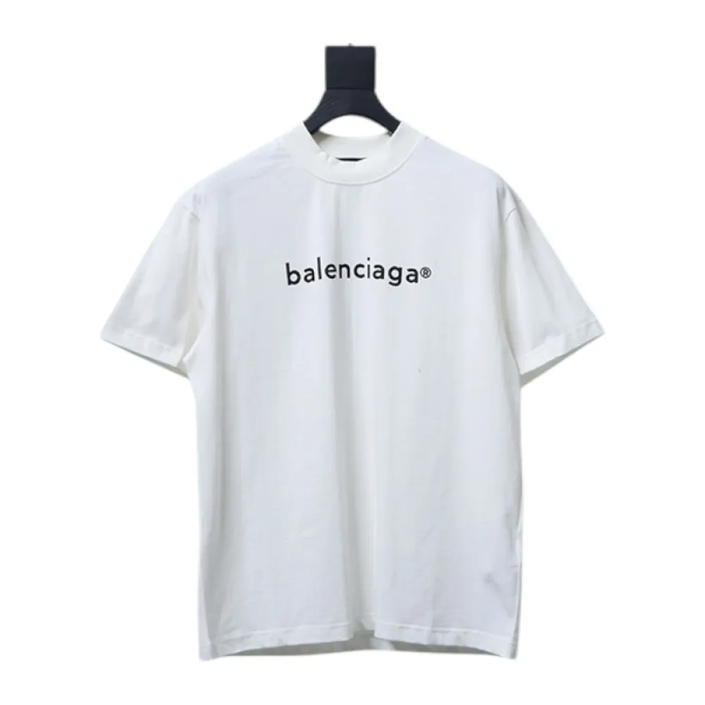 Balenciaga 24ss R Logo Printed T-shirt White