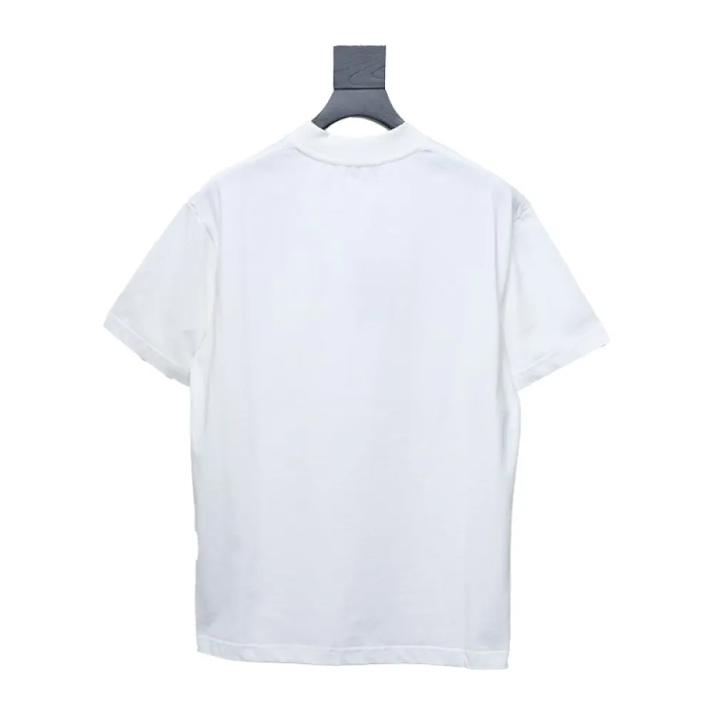 Balenciaga 24ss R Logo Printed T-shirt White