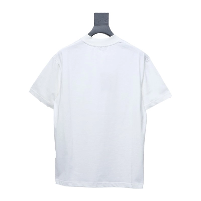 Balenciaga 24ss R Logo Printed T-shirt White 02