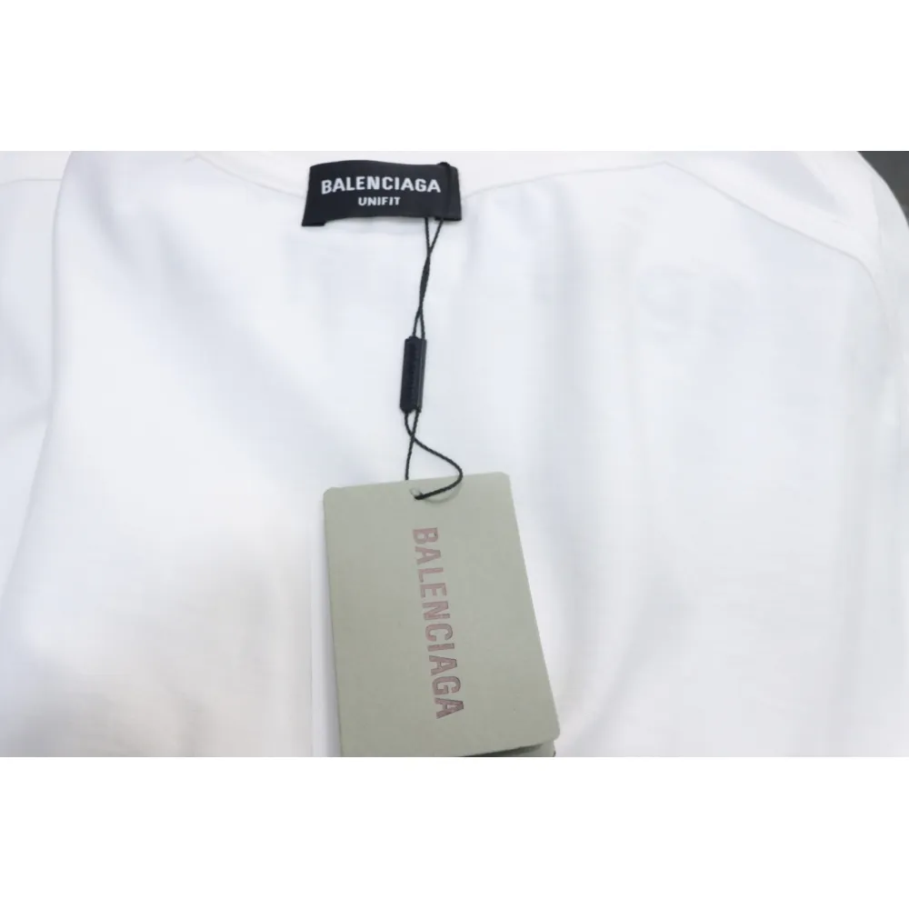 Balenciaga 24ss R Logo Printed T-shirt White