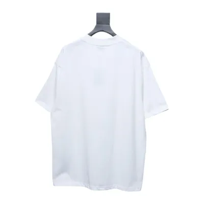 Balenciaga 24SS Valentine's Day Heart-Printed T-shirt White 02