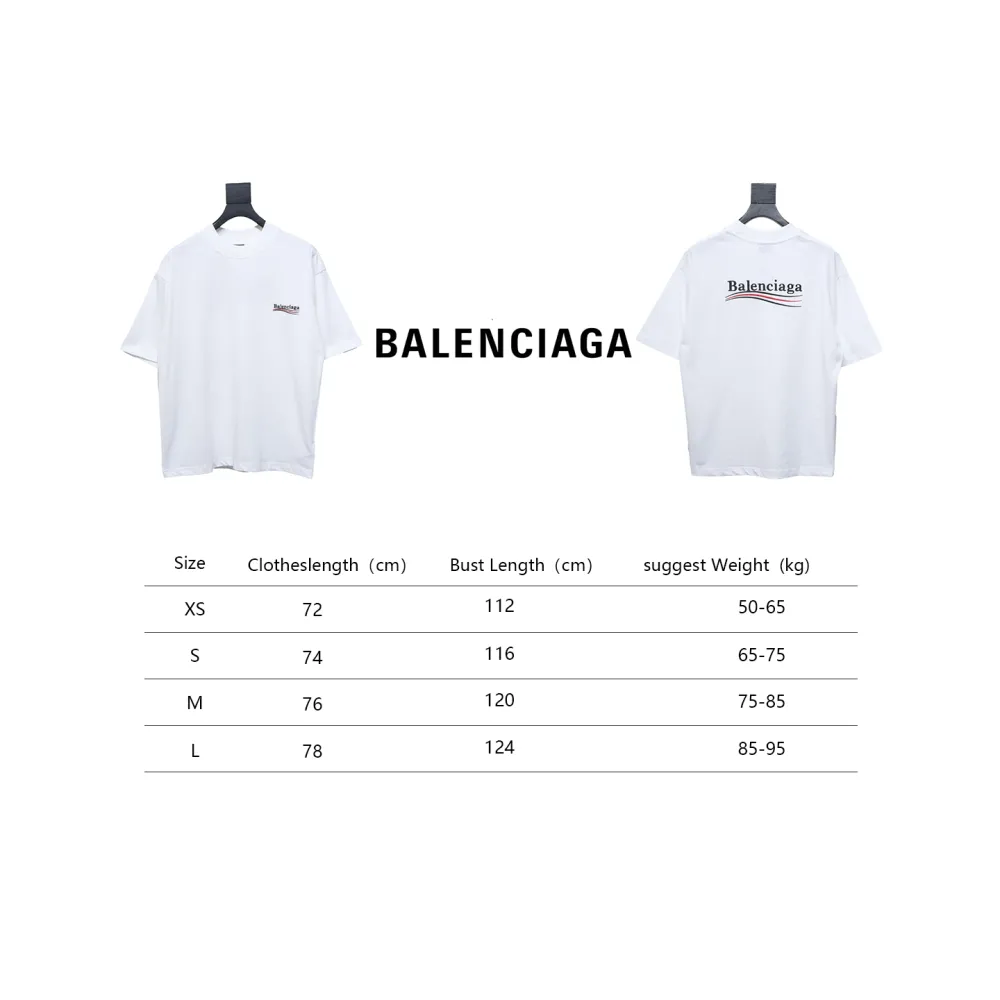 Balenciaga Coke Embroidered Short Sleeves White CKP120