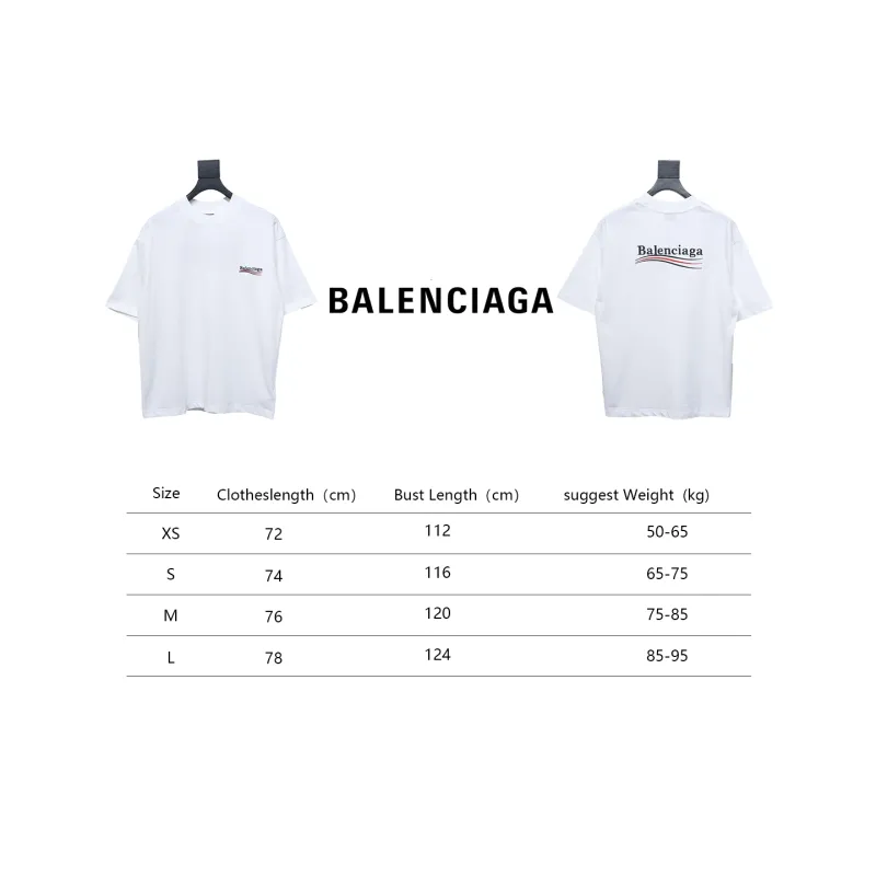 Balenciaga Coke Embroidered Short Sleeves White CKP120
