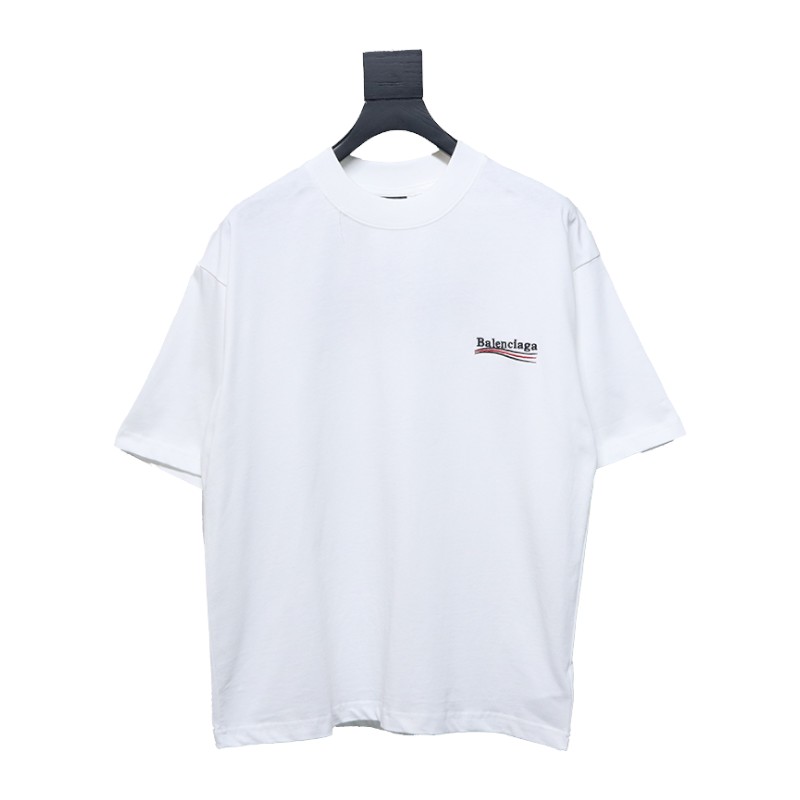Balenciaga Coke Embroidered Short Sleeves White CKP120