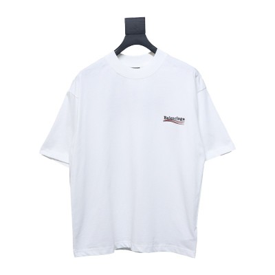 Balenciaga Coke Embroidered Short Sleeves White CKP120 01